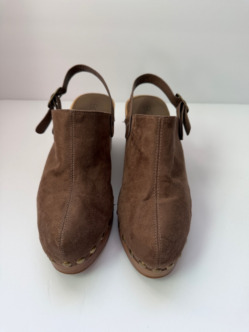 Corkys Boutique Mayra Slingback Platform Clogs Brown Studded Size 7 - Picture 2 of 11